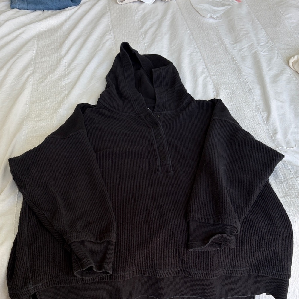 Aerie Dark Gray Ribbed Sweater